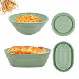 Cham-X silicone banneton oval 10-inch for easy dough release of sourdough proofs