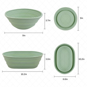 Cham-X silicone banneton round 9-inch for evenly shaped loaves and clean handling