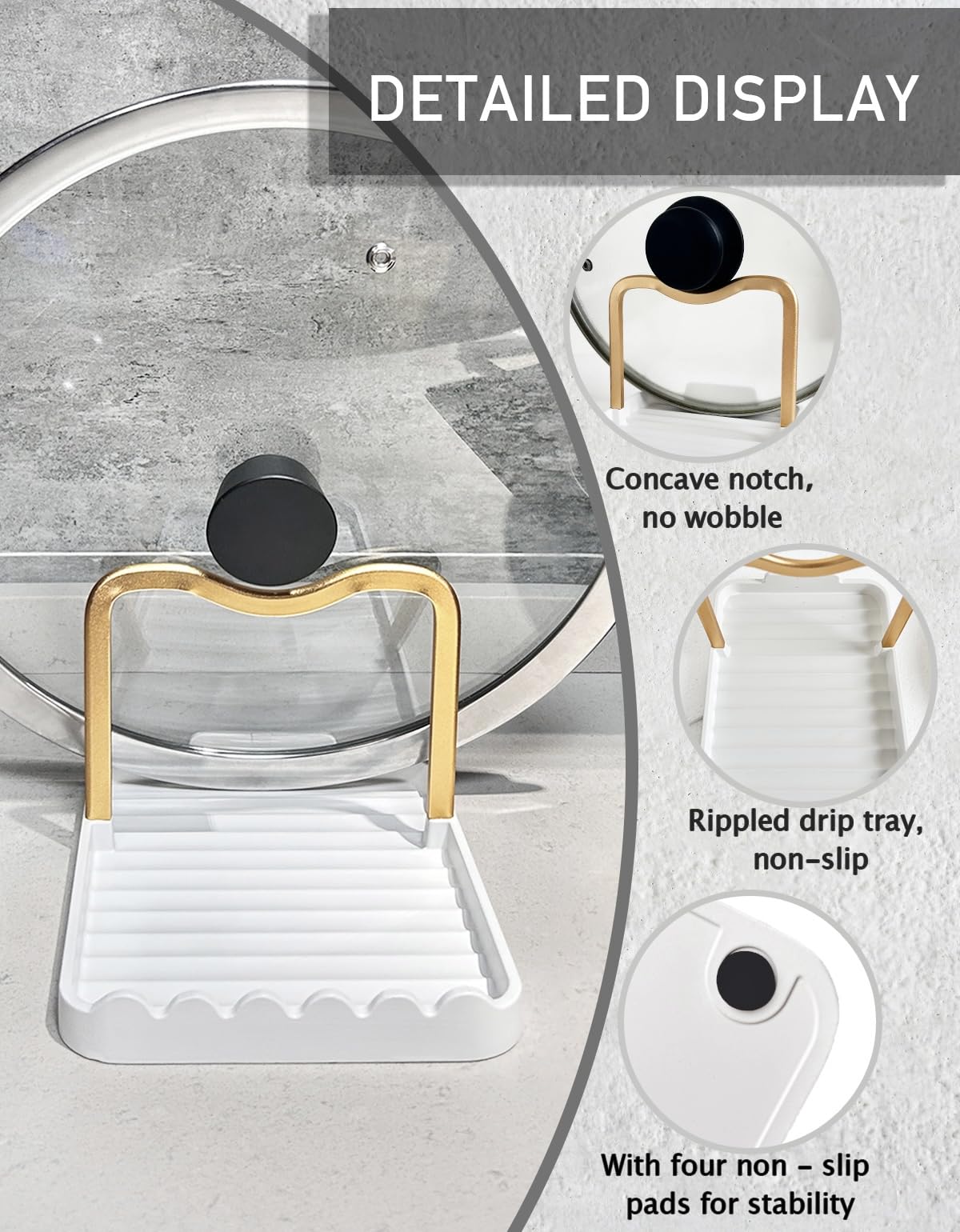 Easy-clean surface with smooth finish resists stains after cooking.