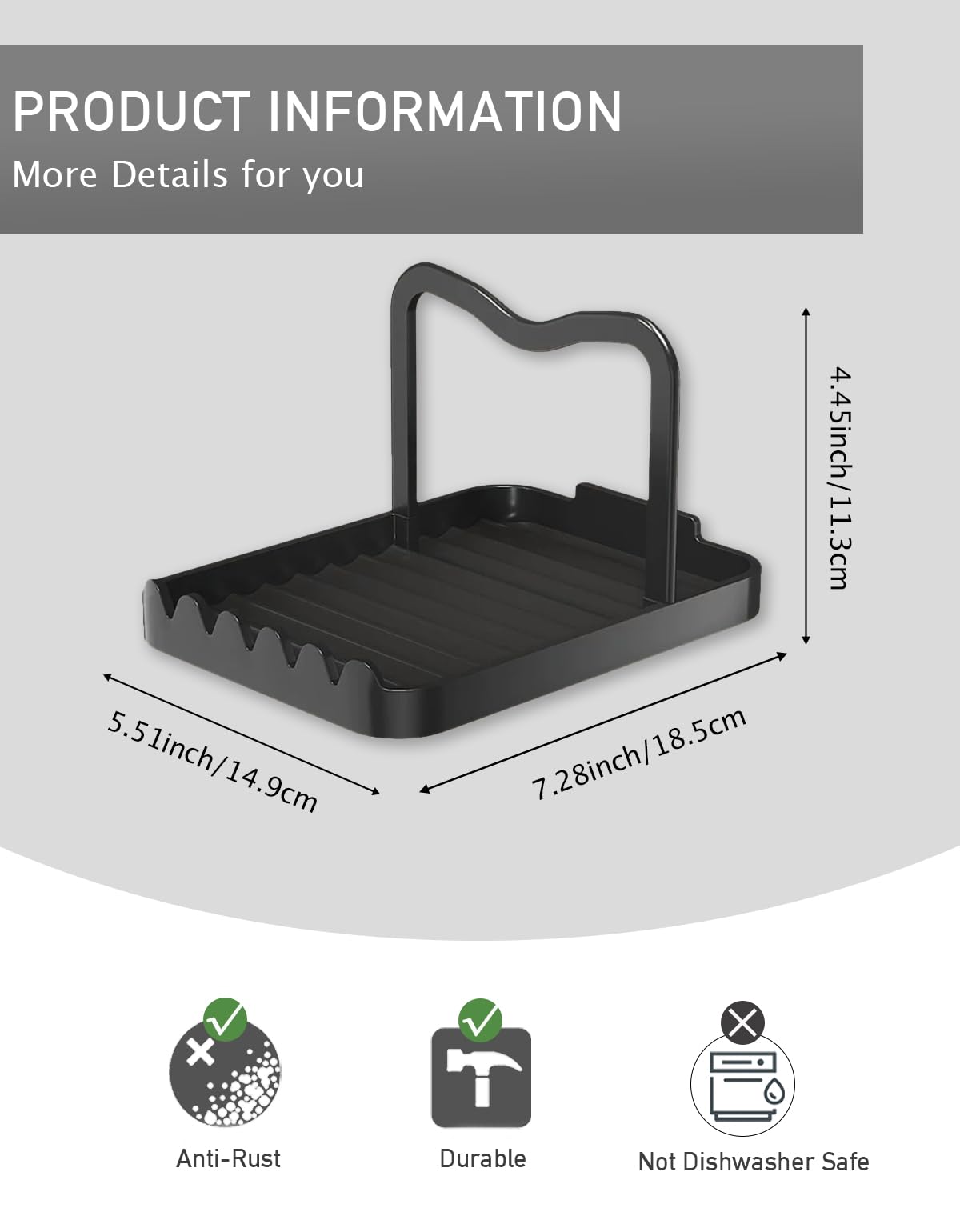 CHANNICORNER heat-resistant lid rest keeps lids elevated during cooking.