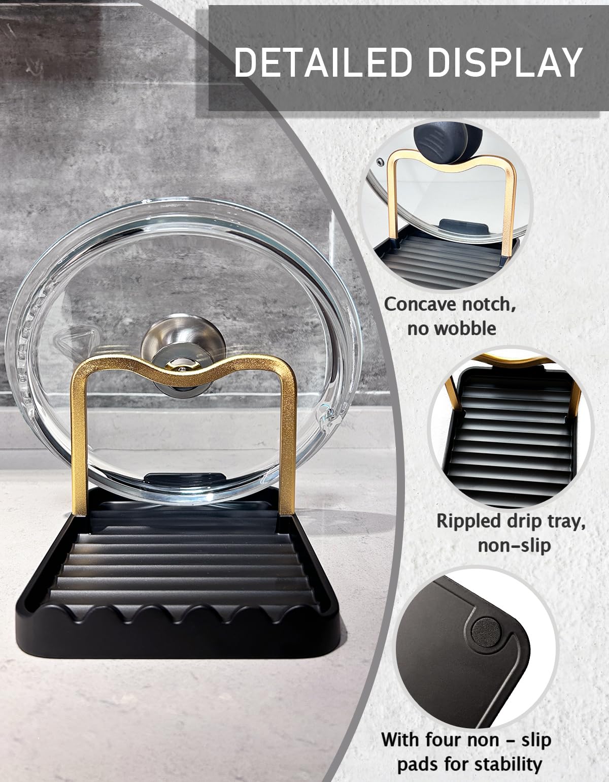 CHANNICORNER heat-resistant spoon rest near the stove, built to endure high temperatures