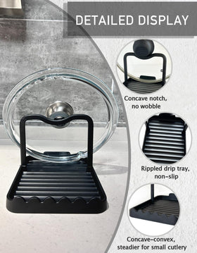 CHANNICORNER stable base with non-slip pads prevents tipping on counters.