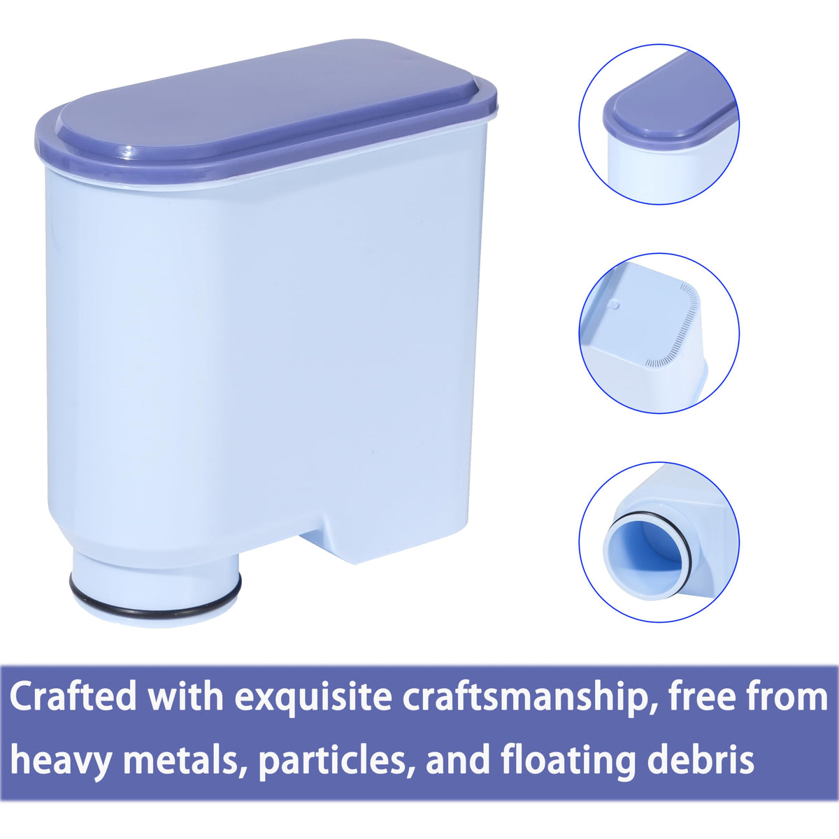 ChapLithe activated-carbon filtration reduces impurities for crisper water.