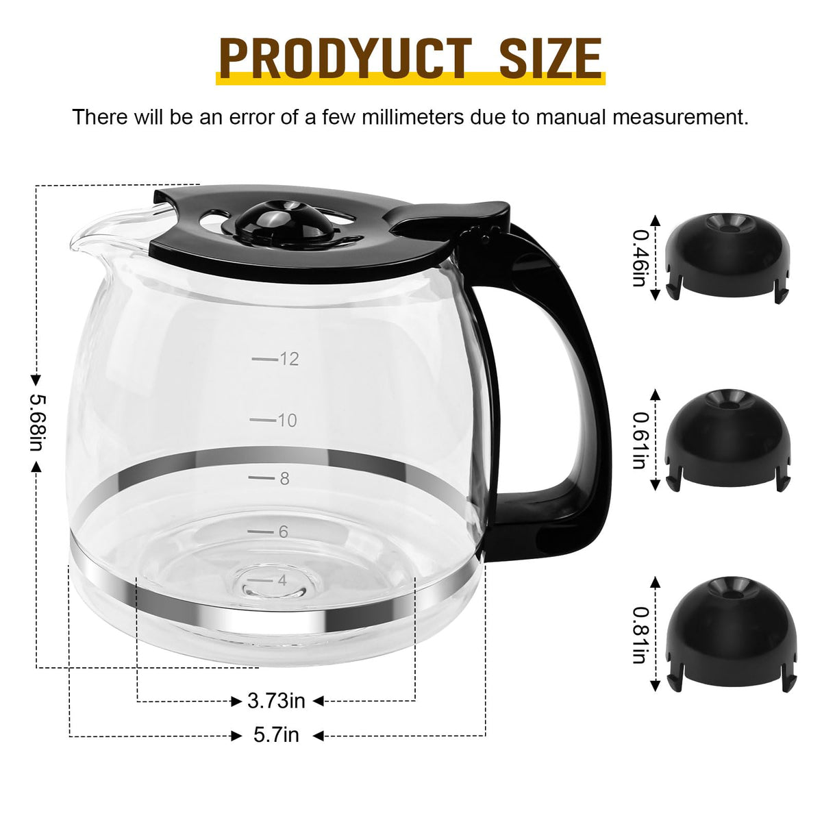 CHAR YONG universal 12-cup carafe for reliable serving