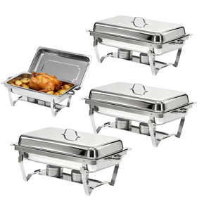 Charcofire chafing dish lid with handle for easy setup and quick serving.