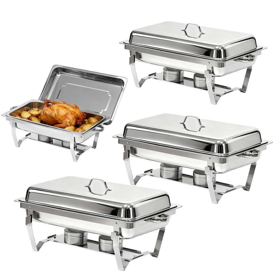 Charcofire chafing dish lid with handle for easy setup and quick serving.