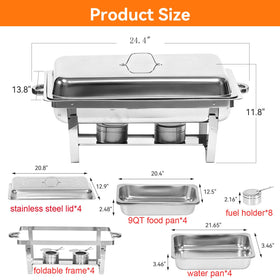 Charcofire water pan helps keep buffet temperatures stable during service.
