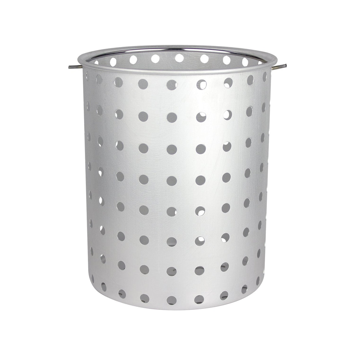 Chard AFB-30 aluminum frying basket with bail handle for safe lifting during outdoor frying.