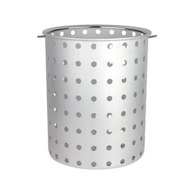 Chard AFB-30 aluminum frying basket with bail handle for safe lifting during outdoor frying.