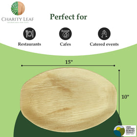 Charity Leaf disposable dinnerware offers leakproof performance for hearty meals.