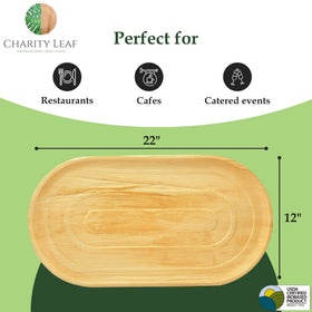 Charity Leaf wedding eco platter displaying a variety of foods.