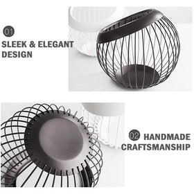 Charmount bronze finish coffee pod organizer, side view showing space for 30+ K-Cups