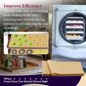 ChaseRoad unbleached sheets prevent grease and residue for easy freeze-drying.