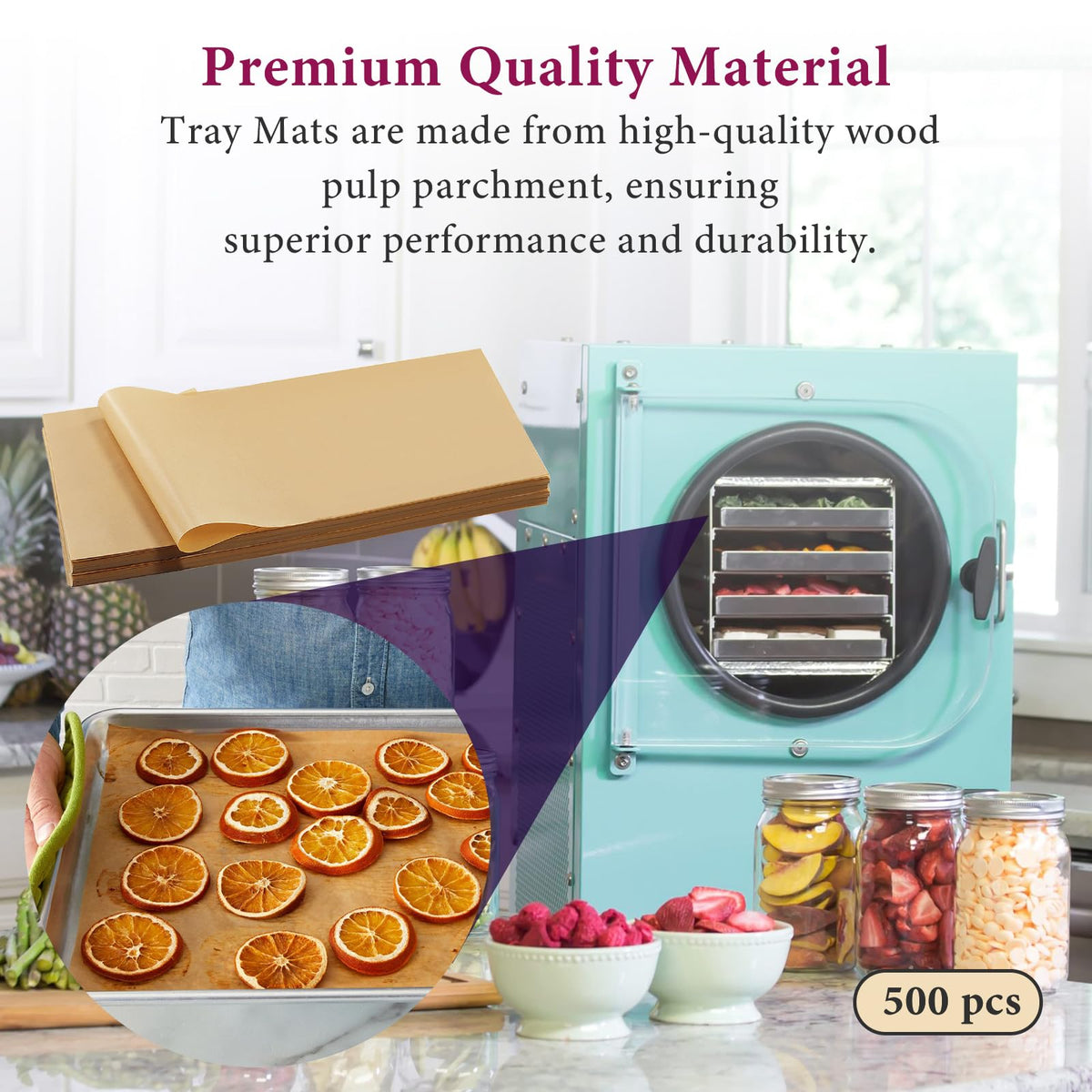 ChaseRoad parchment sheets suit multiple cooking methods, keep food separated.