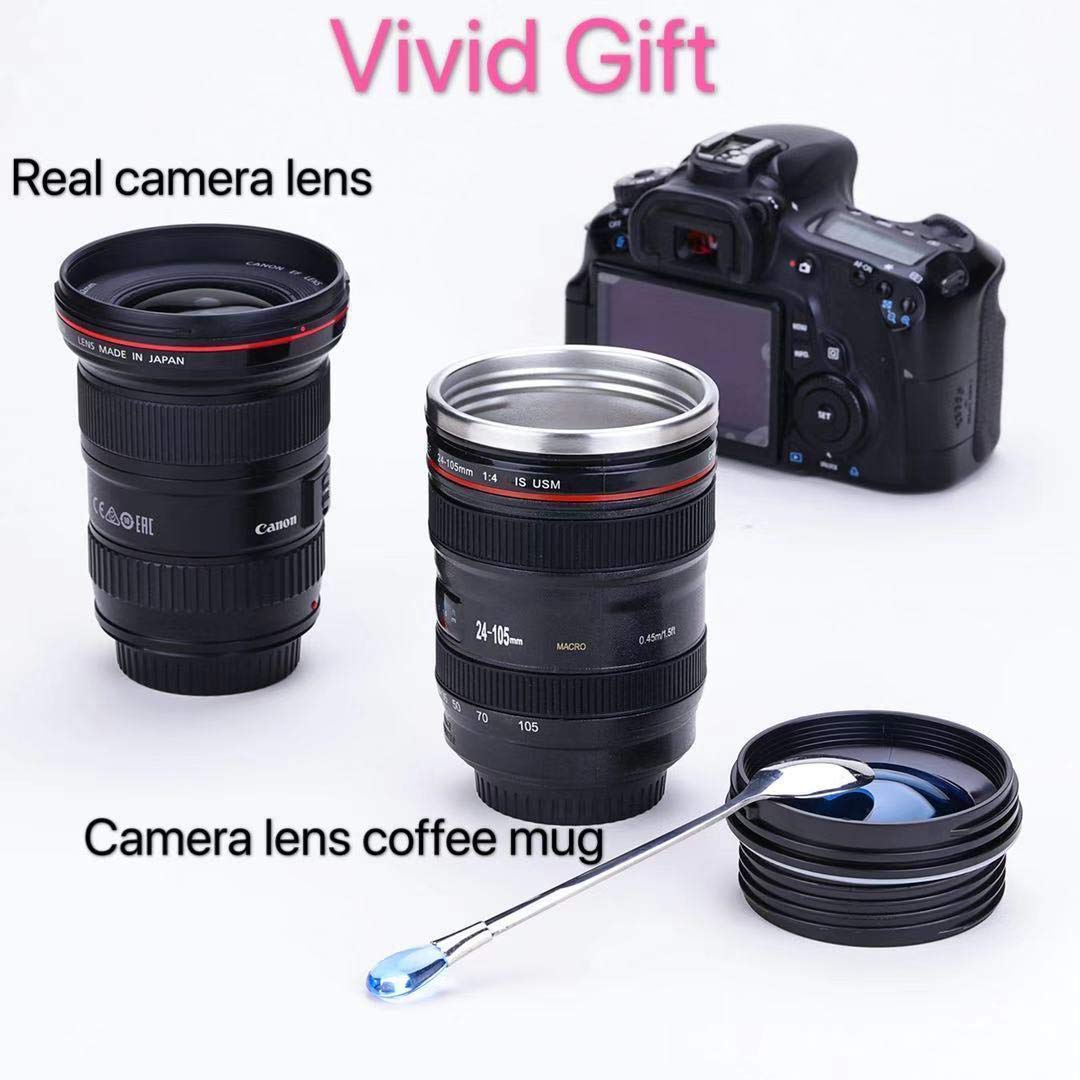 Black and blue design of the Chasing Y lens mug suits photographers.