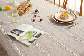Chassic neutral light coffee color complements most table settings and decor styles.