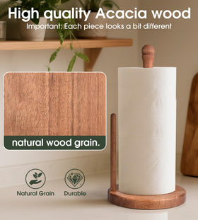CHAUNCEY HOME paper towel holder with one-handed operation for easy access.