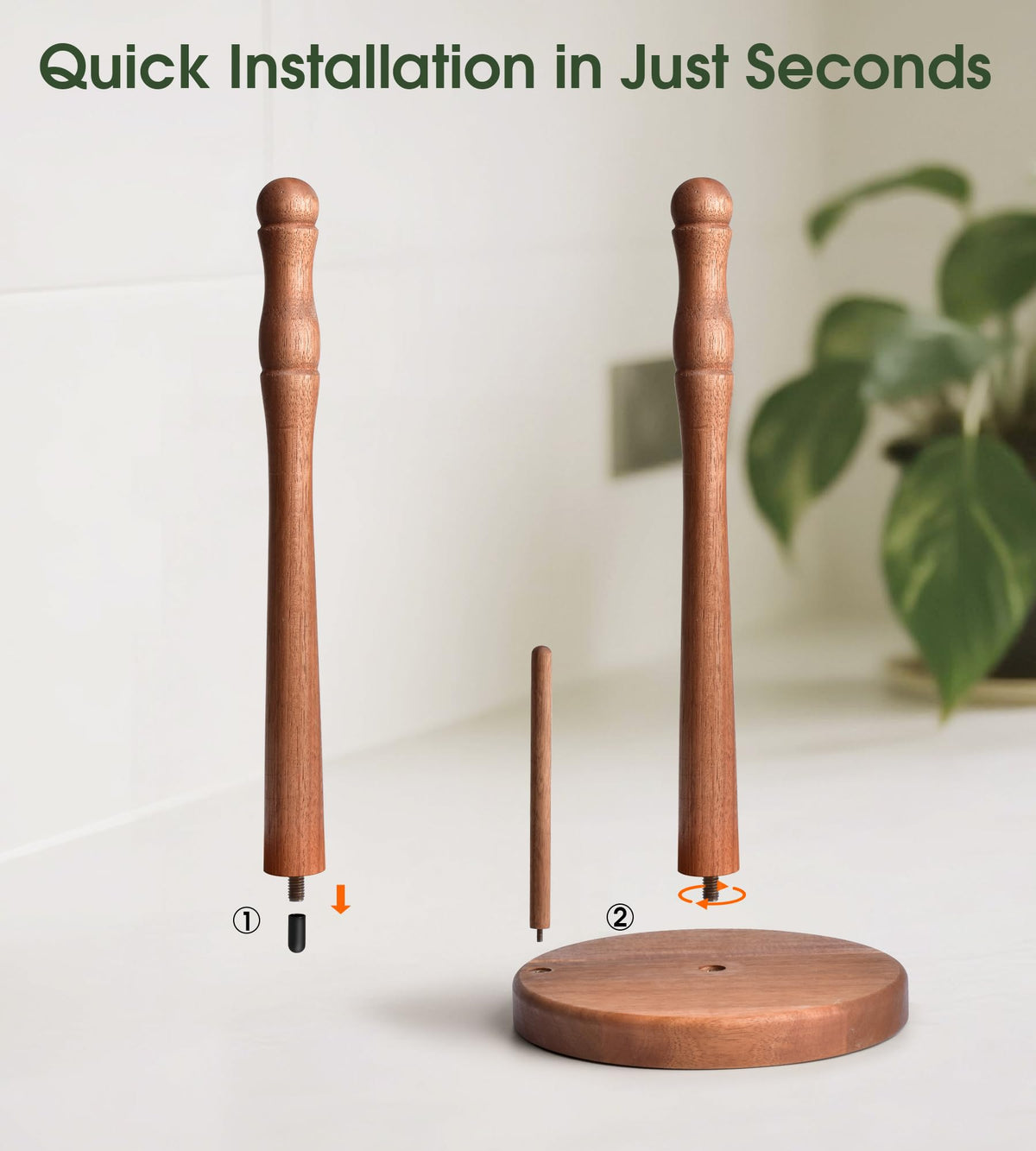 CHAUNCEY HOME stable non-slip base protects counters during dispensing.