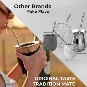 CHE MATE stainless bombilla with filter close-up for smooth, sediment-free sips