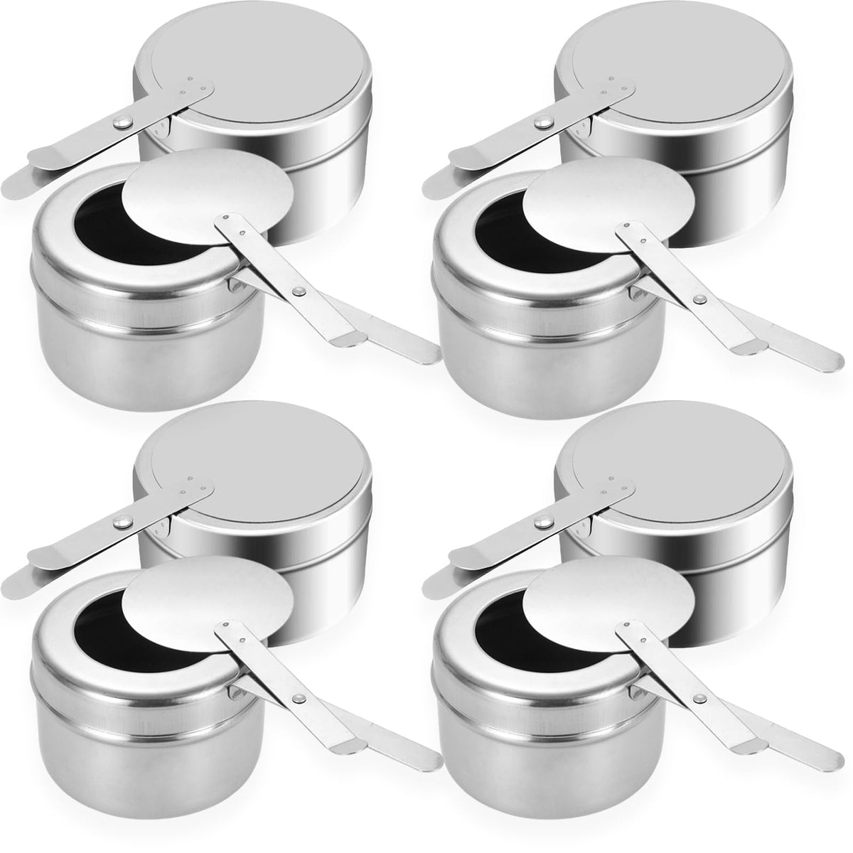 Cheardia 8-pack chafing fuel holders for organized buffet service.
