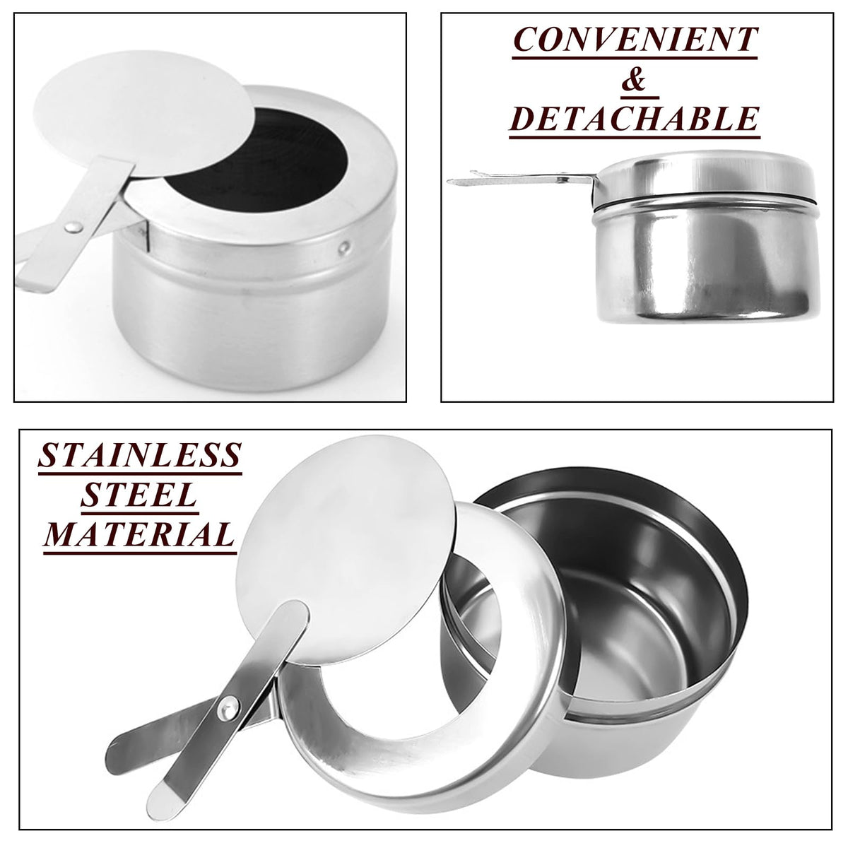 Cheardia safety cover protects fuel holder and keeps serving area tidy.
