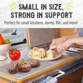 Checkered Chef cooling rack features warp resistant durable construction for long-term use.