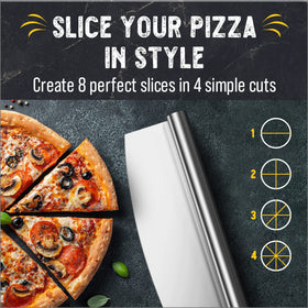 Checkered Chef plastic blade sheath protects hands and surfaces during storage