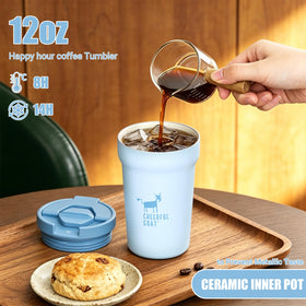 Cheerful Goat ceramic-coated inner liner is easy to clean and odor-free