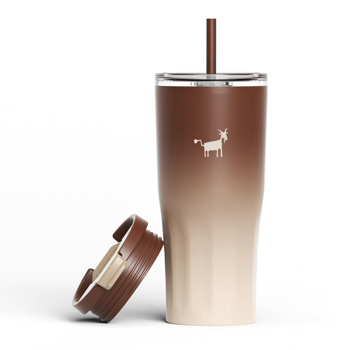 CHEERFUL GOAT ceramic inner liner delivers pure taste for on the go coffee.