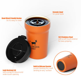 Smooth ceramic interior and easy-clean surface for quick post-work cleanup