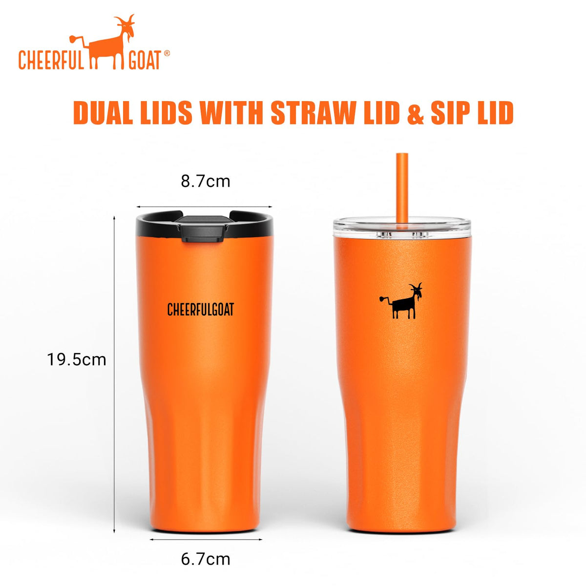 Cheerful Goat leak-proof lid seal demonstrating 360-degree protection