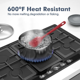 Gentle on nonstick cookware to prevent scratches with ChefAide spatulas.