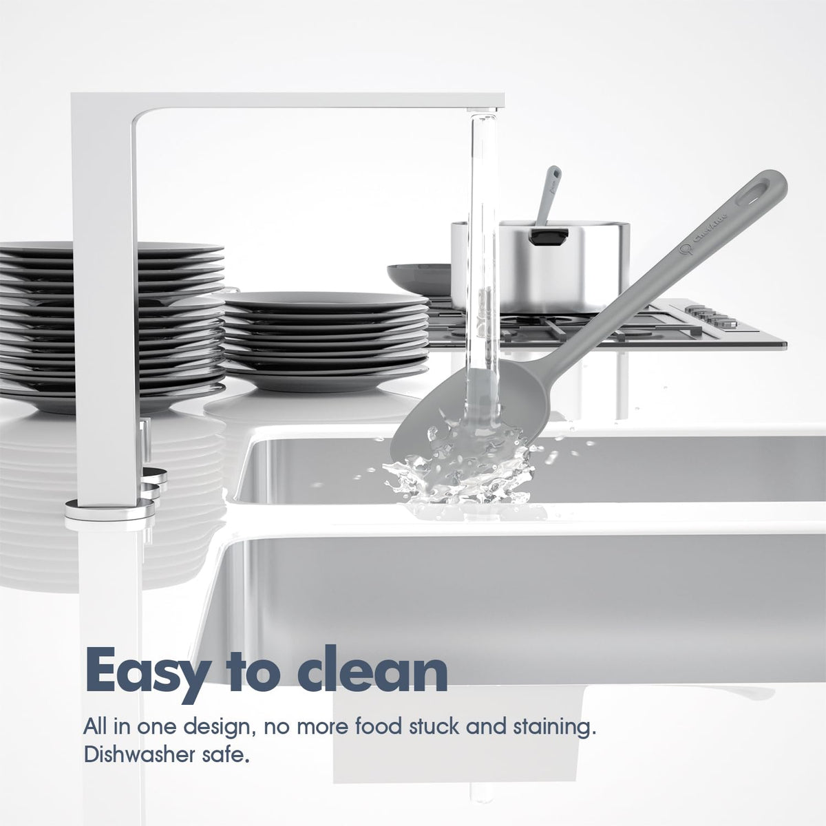 ChefAide spatula set color options to match kitchen decor