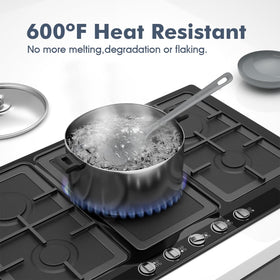 ChefAide nonstick-safe spatulas protecting cookware during delicate scraping