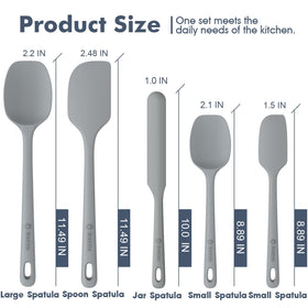 ChefAide spatula with soft grip handle for comfortable long cooking