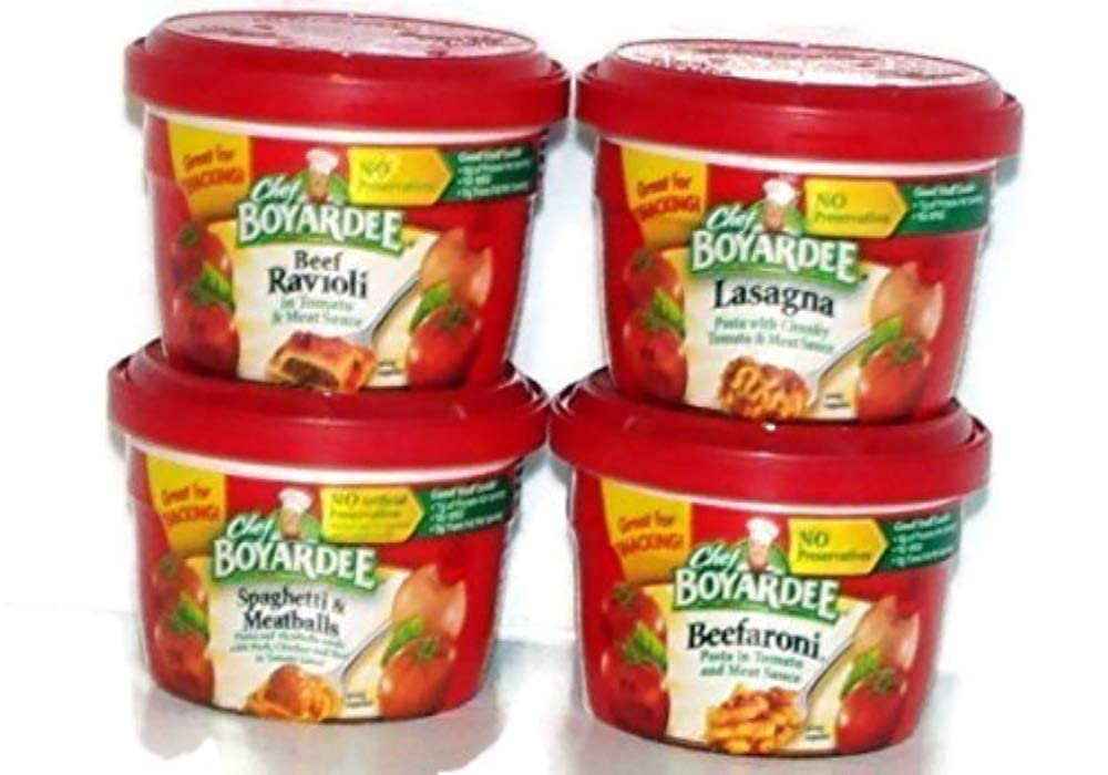 Chef Boyardee beef ravioli bowl quick meal option for busy families