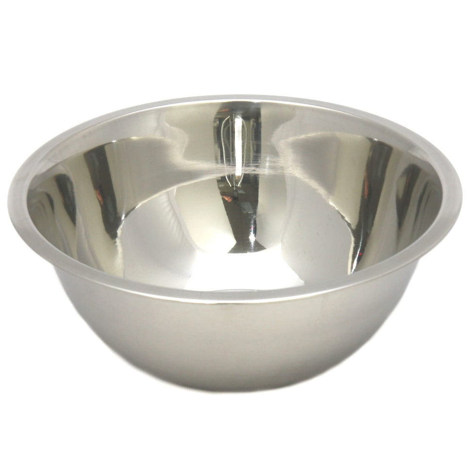 Chef Craft brushed mixing bowl 2.5-quart; durable stainless steel for daily use.