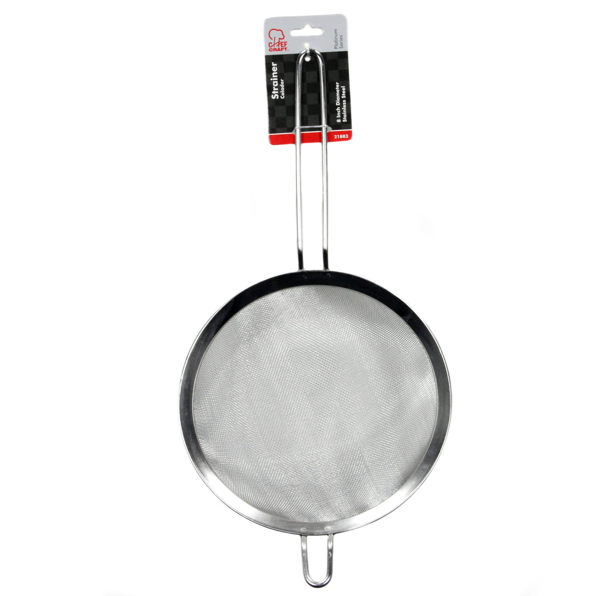 Close-up of Chef Craft Select stainless steel mesh construction for rust resistance