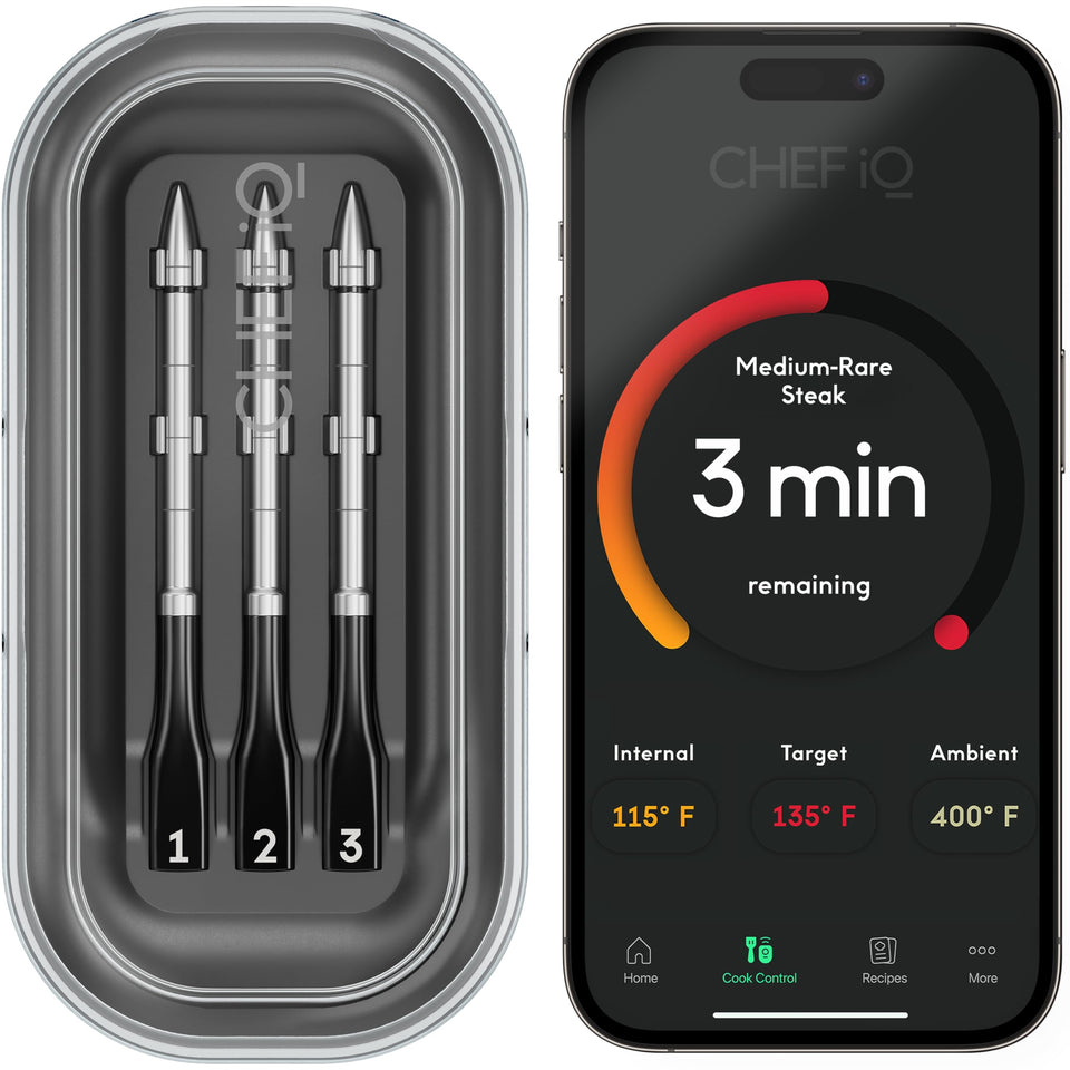 CHEF iQ Sense three-probes setup for multi-dish monitoring.
