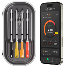 CHEF iQ Sense with four probes ready for precise doneness and juice retention
