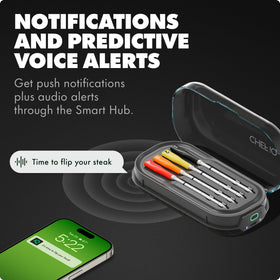 CHEF iQ Sense long battery life supports extended cooks up to 70 hours