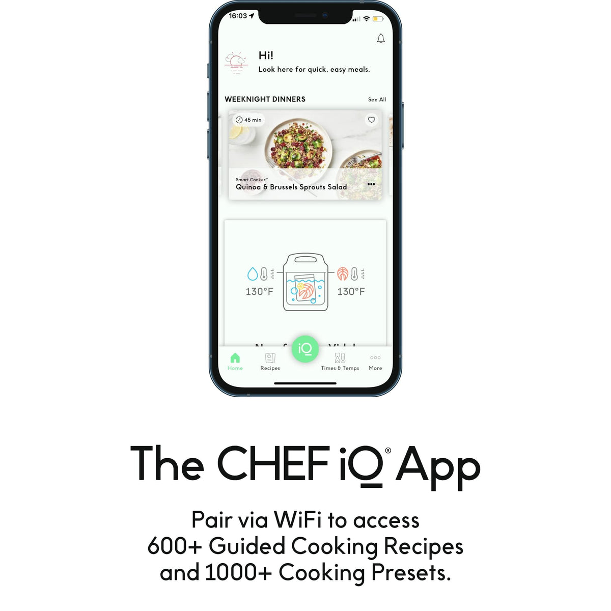 CHEF iQ Smart Cooker built-in scale measures ingredients for precise results
