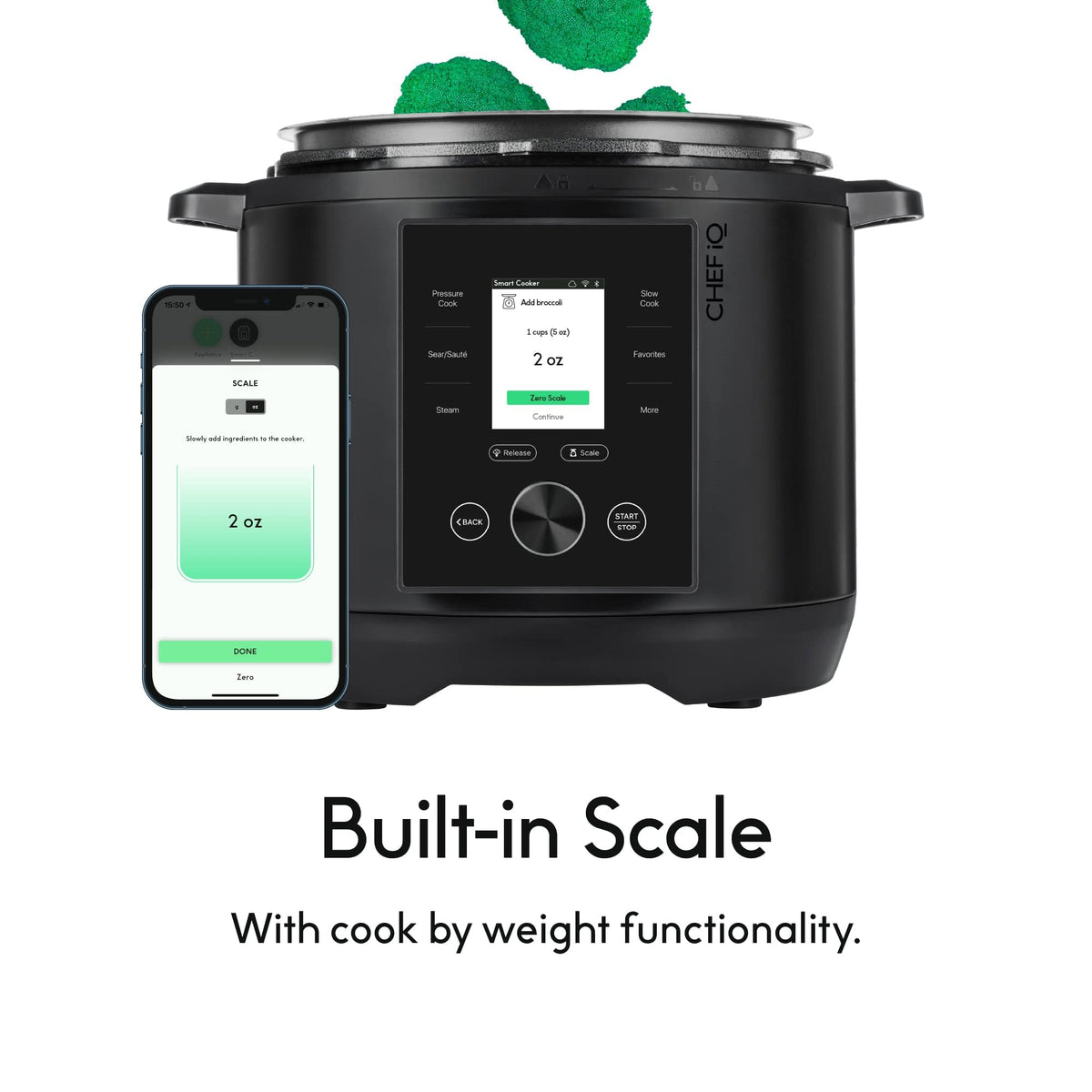 CHEF iQ guided cooking videos guide each step for confident meals