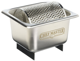 Chef Master butter spreader-dispenser wheel in stainless steel for even bun and bread spreading.
