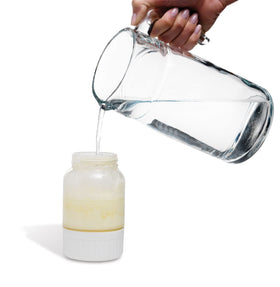Chef'n Buttercup setup speeds butter making at room temperature.