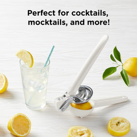 Compact, stylish Baking White finish keeps Chef'n FreshForce nearby in any kitchen.