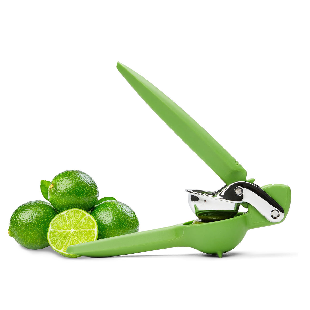 Chef'n FreshForce lime juicer handheld in bright color for quick citrus squeezing.