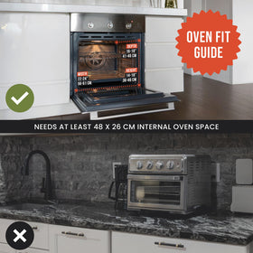 Chef Pomodoro easy-clean baking steel cleans quickly and develops a seasoned surface.