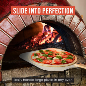 Chef Pomodoro foldable peel stored in small kitchen or condo.