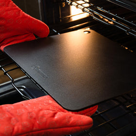Chef Pomodoro lifting hole design for safe handling of hot steel.
